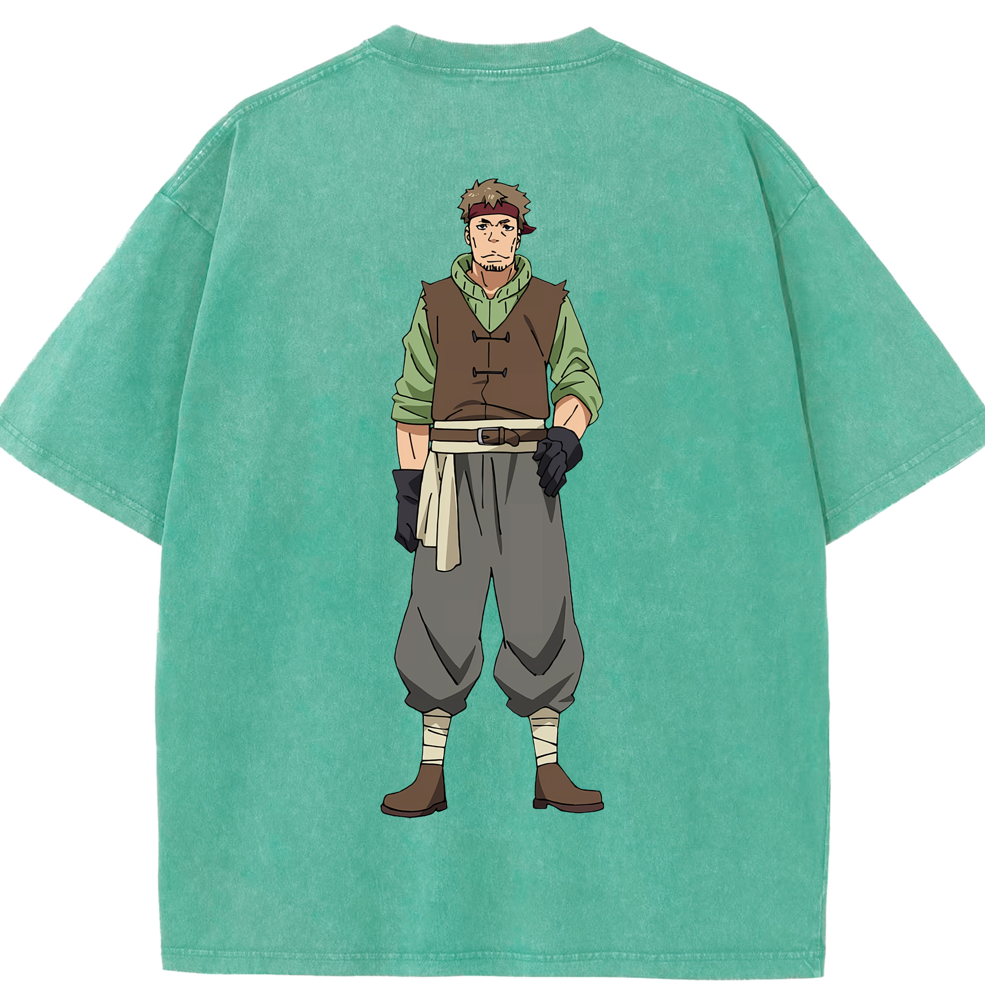 （画像用） 転スラ Regarding Reincarnated to Slime 綿100% ヴィンテージ風 半袖Tシャツ（背面プリント）